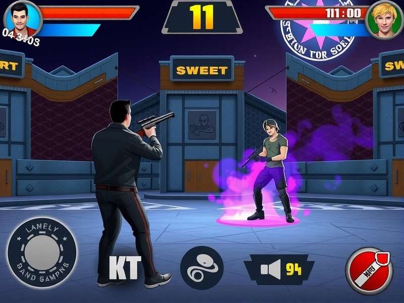 PK XD गेम इंटरफेस और कैरेक्टर्स