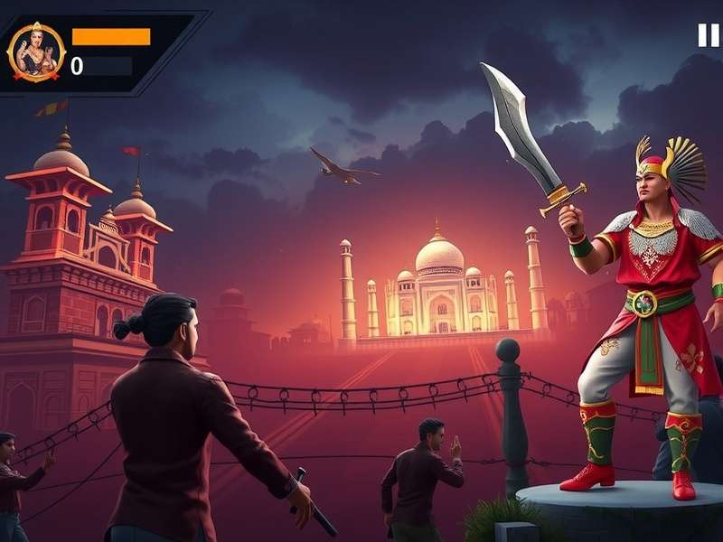 PK XD Free Play इंटरफ़ेस दिखाते हुए एक बच्चा मोबाइल पर गेम खेल रहा है