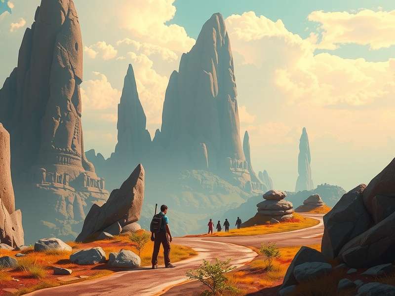 PK XD का रचनात्मक वर्ल्ड दिखाती हुई तस्वीर, जहाँ विभिन्न एवेटर्स और कस्टमाइज्ड घर दिख रहे हैं