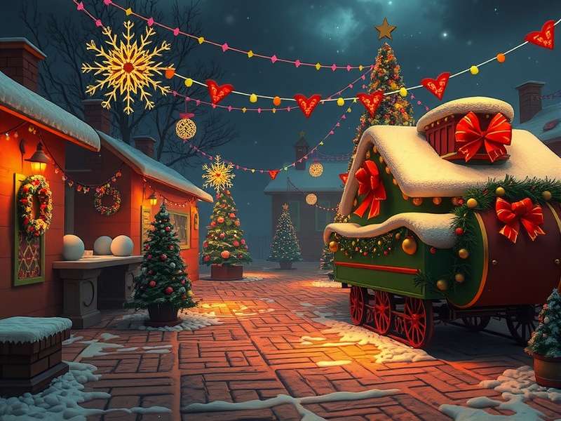 PK XD क्रिसमस 2025 अपडेट स्क्रीनशॉट - सांता क्लॉज और नए क्रिसमस मैप