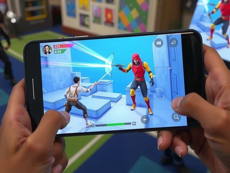 Colorful virtual world of PK XD showing avatars and houses