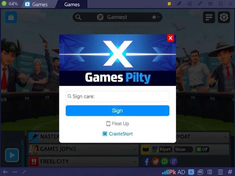PK XD game sign up dashboard showing registration interface with avatar creation and server selection for Indian players